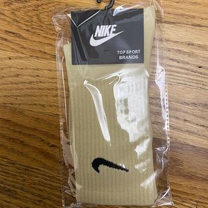 Nike Colored Crew Socks Tan, Beige or Dessert Sand